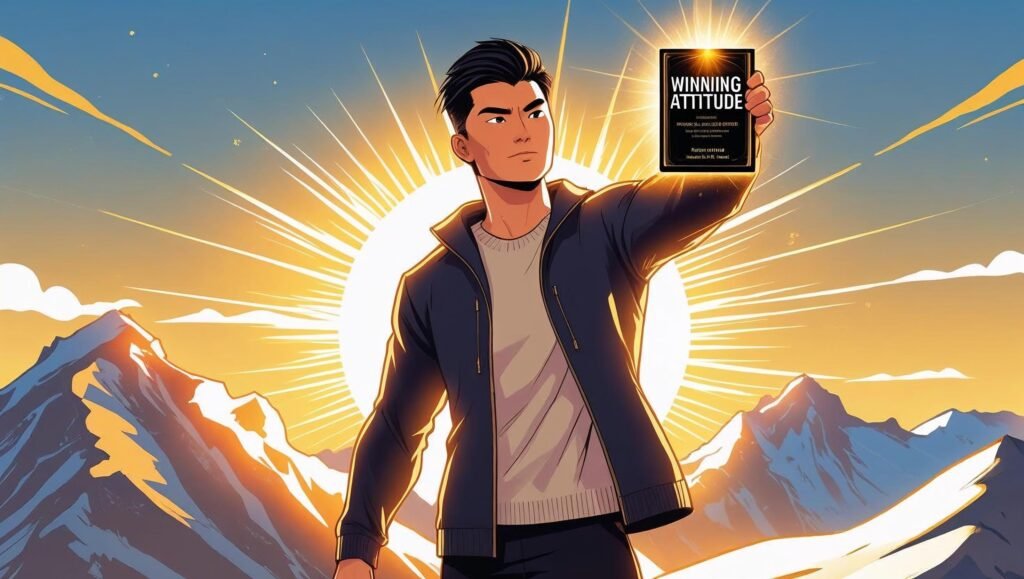 Winning Attitude by Jeff Keller inspirational cover-style image