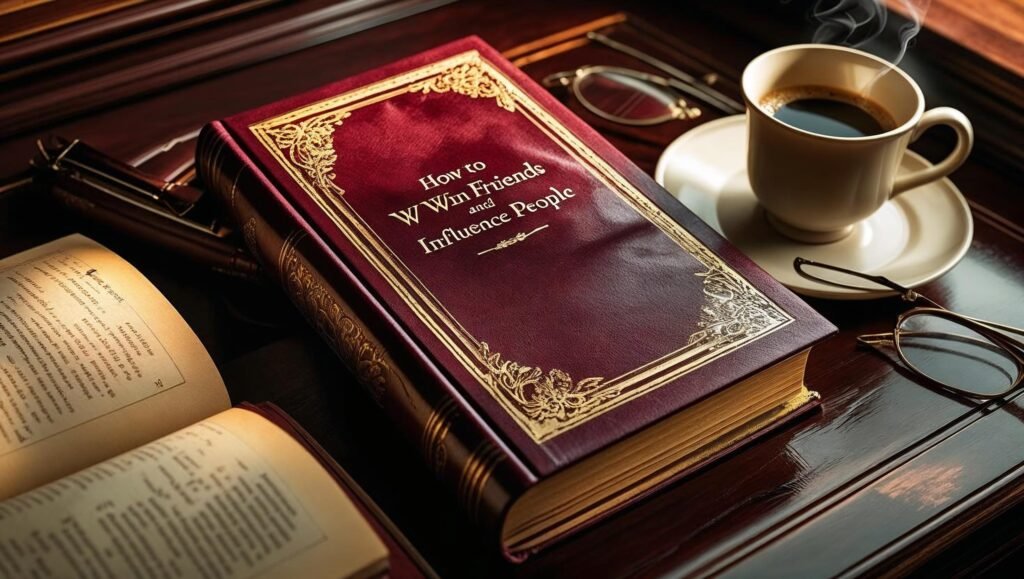 Featured image showing a vintage setup with How to Win Friends and Influence People