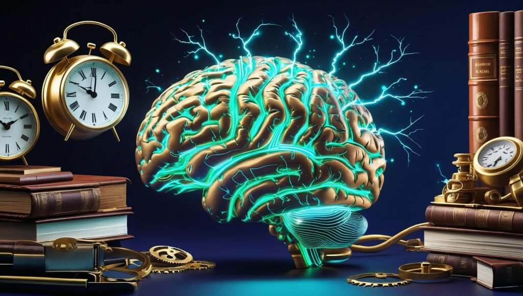 The Power of Habit – Brain and gears symbolizing habit formation