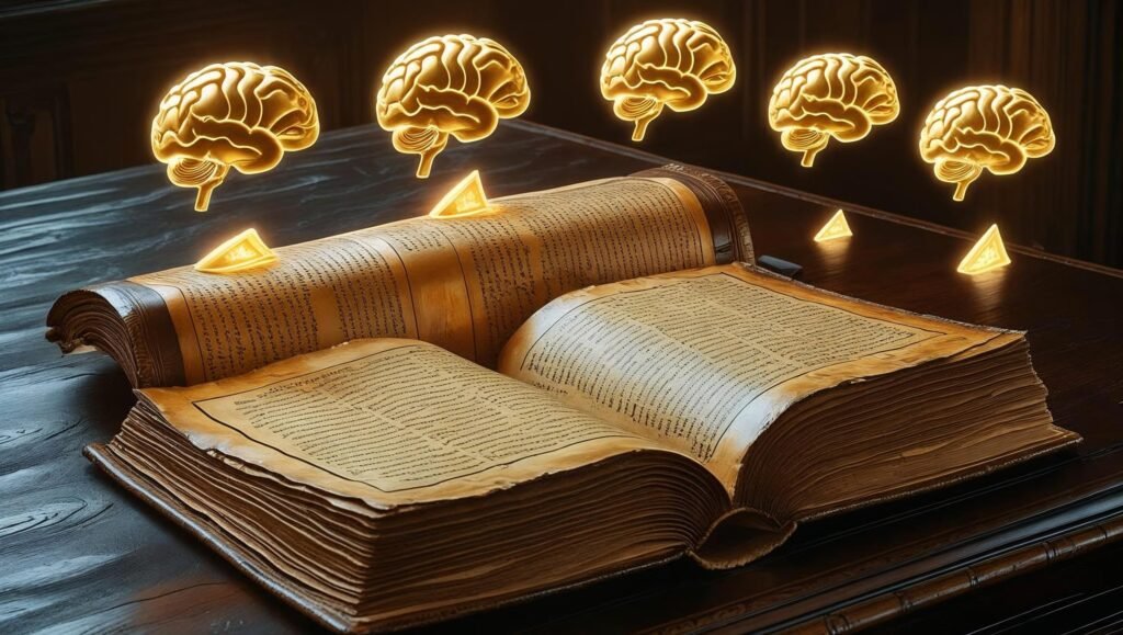 Vintage book imagery for blog review of Memory by William Walker Atkinson