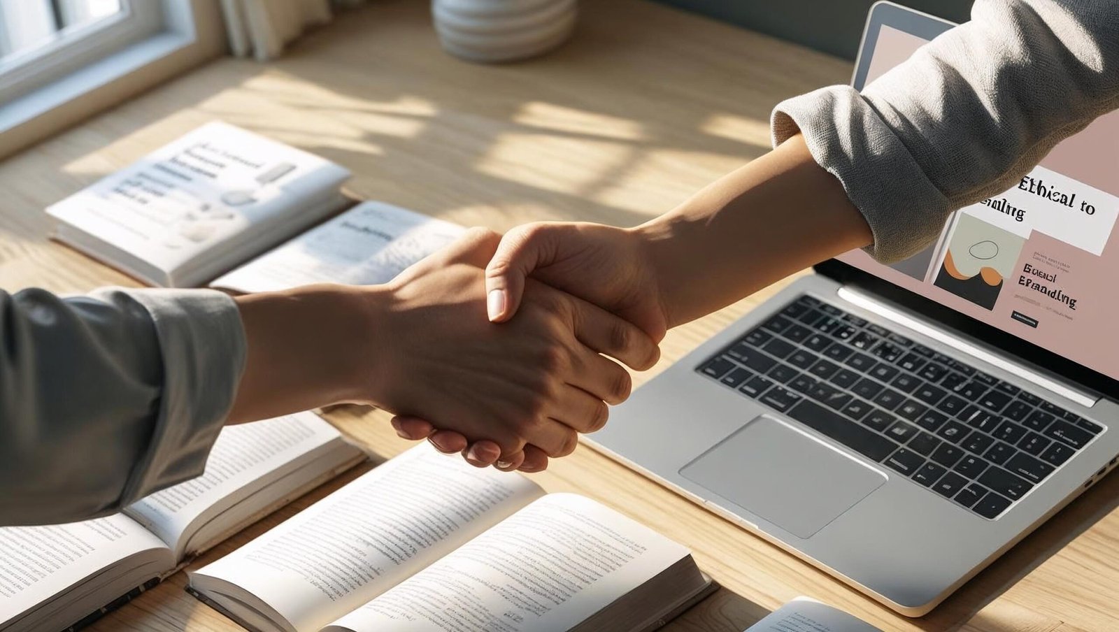 Ethical collaboration and sponsorship handshake