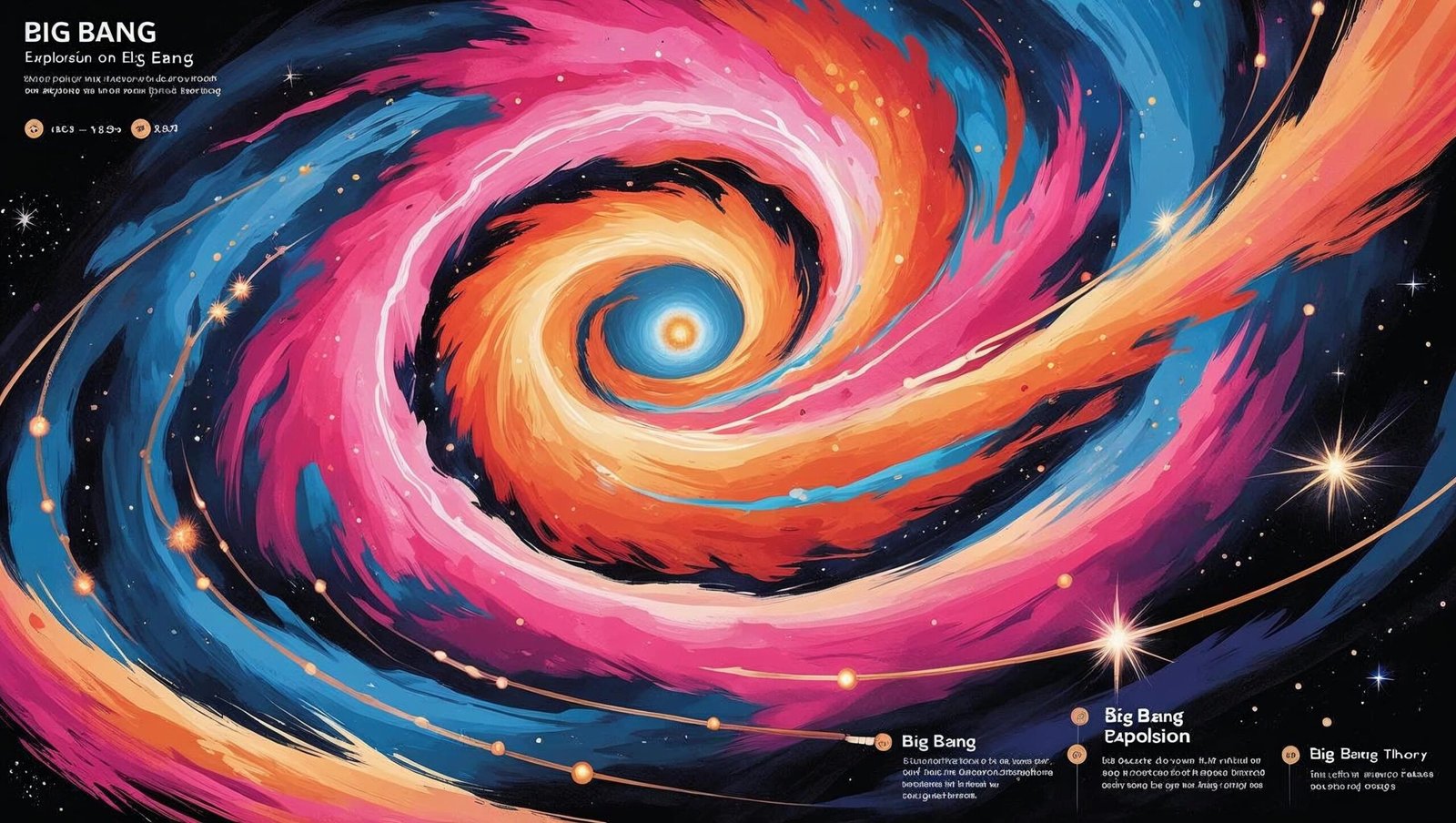 Big Bang explosion representing the universe’s origin in The Theory of Everything