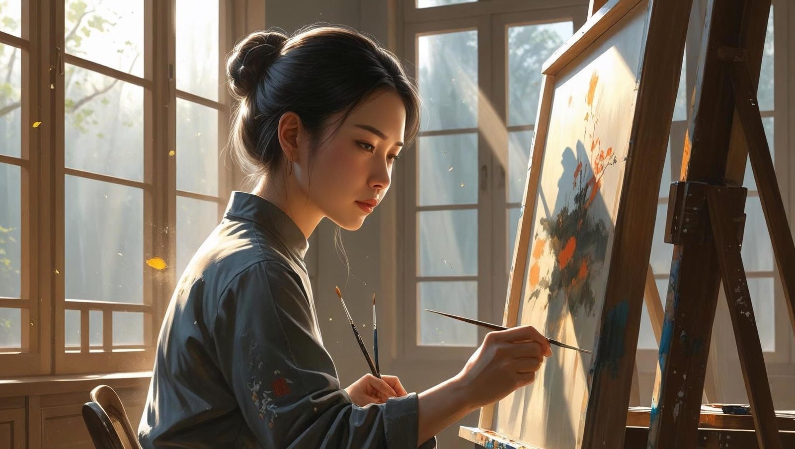 Artist focused on creative work inspired by The War of Art