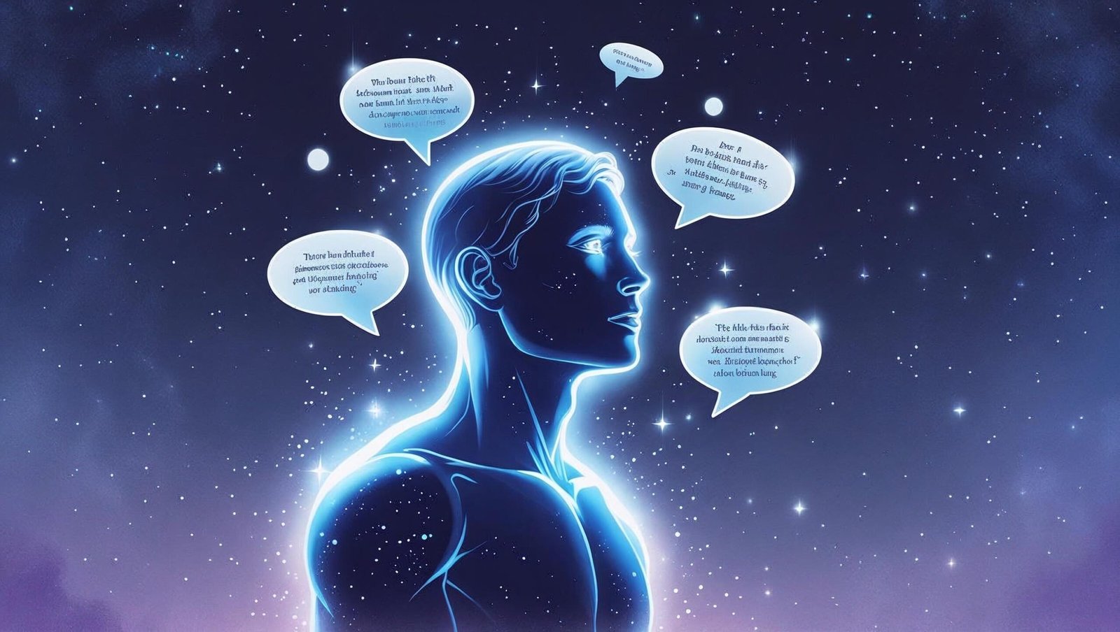 Concept art of words and truth from The Four Agreements