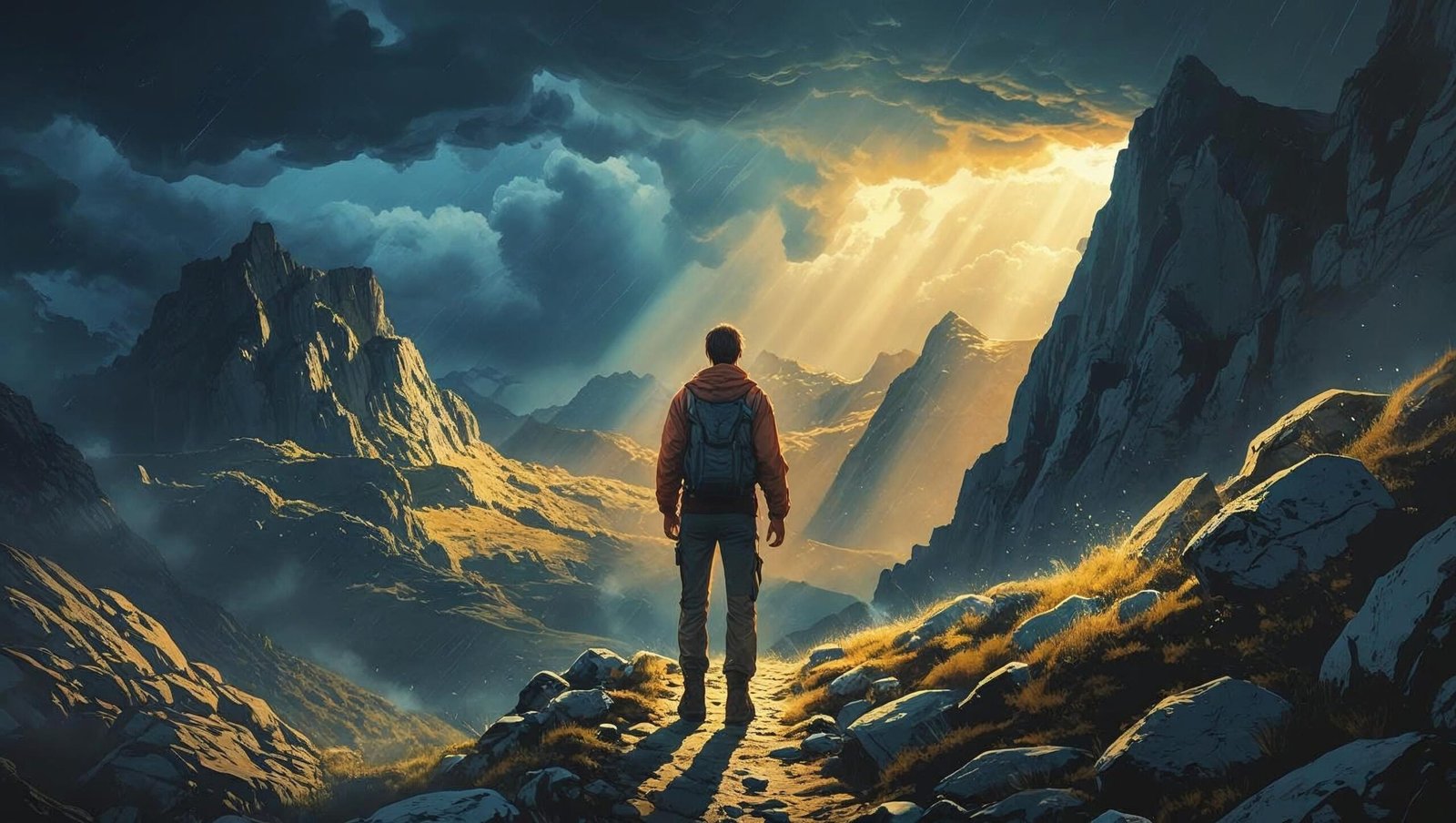 The Obstacle Is the Way by Ryan Holiday mountain path visual metaphor