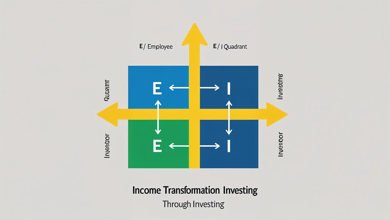 Rich Dad Poor Dad by Robert Toru Kiyosaki cash flow quadrant illustration