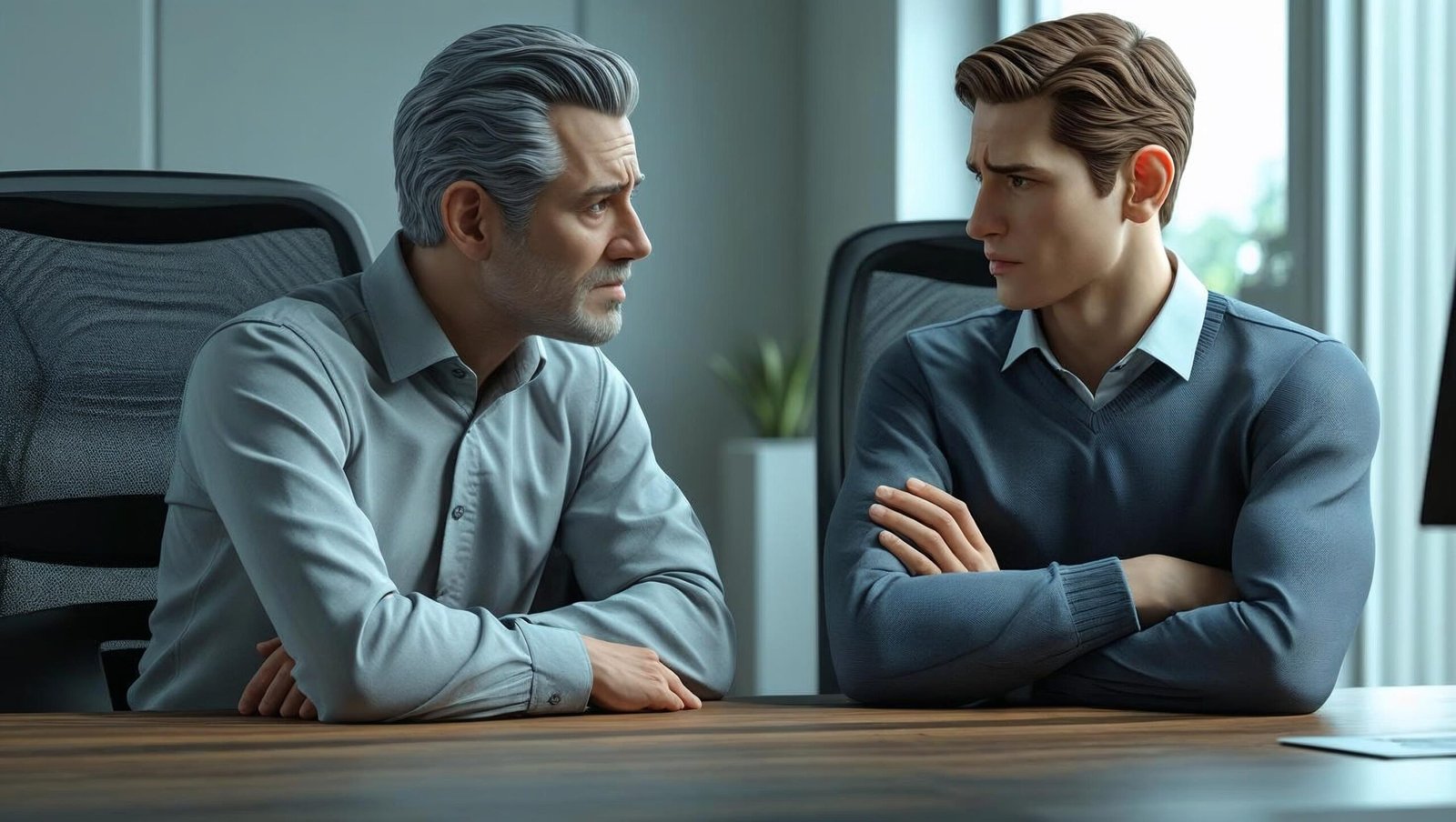 Visual scene of Why Don’t You Yes But game from games people play in an office
