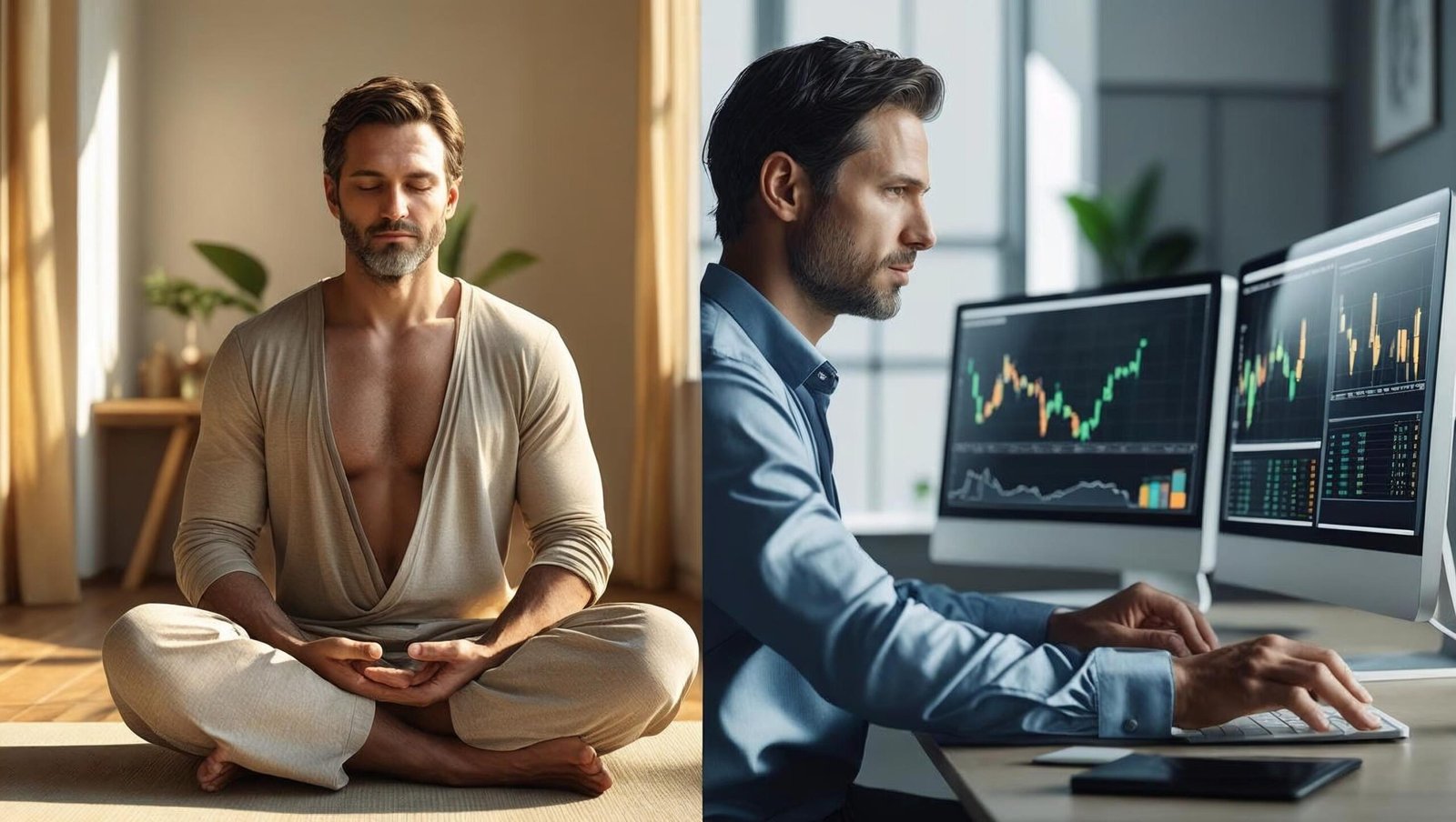 Visual balance of mindset and money from The One Minute Millionaire