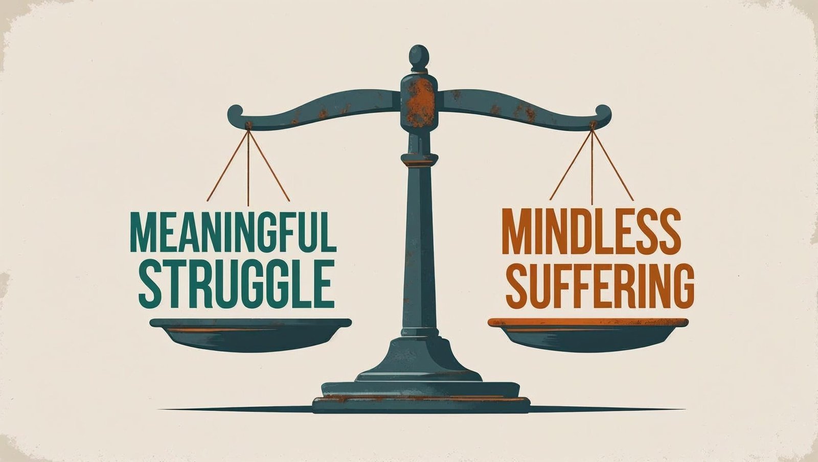 The Subtle Art of Not Giving a Fuck balance scale infographic
