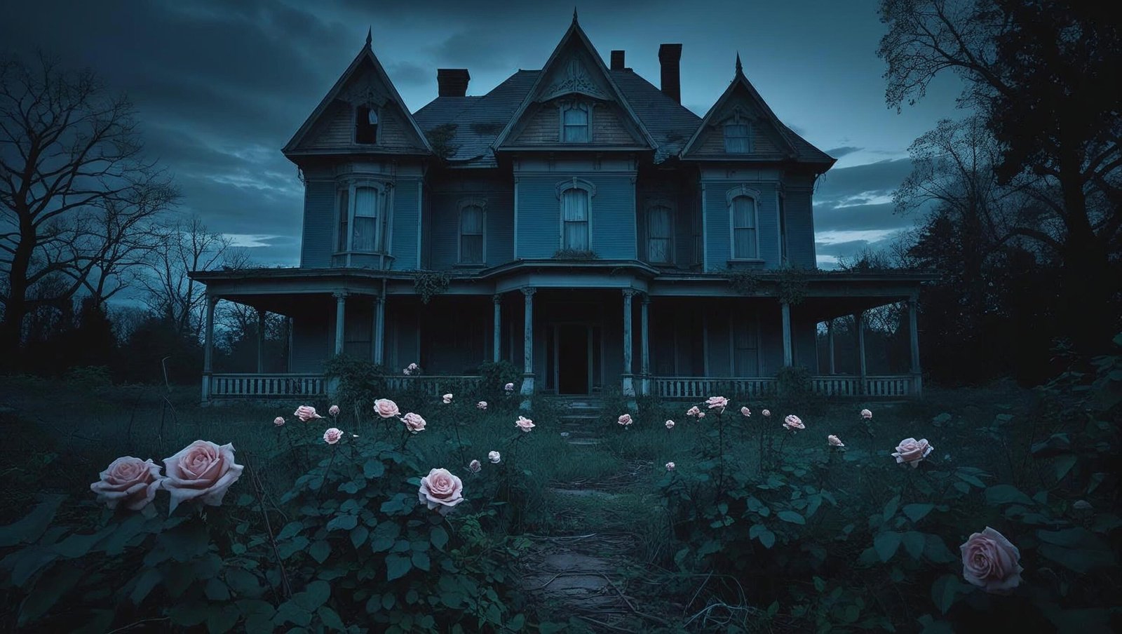 Abandoned house reflecting the suspense in First Lie Wins