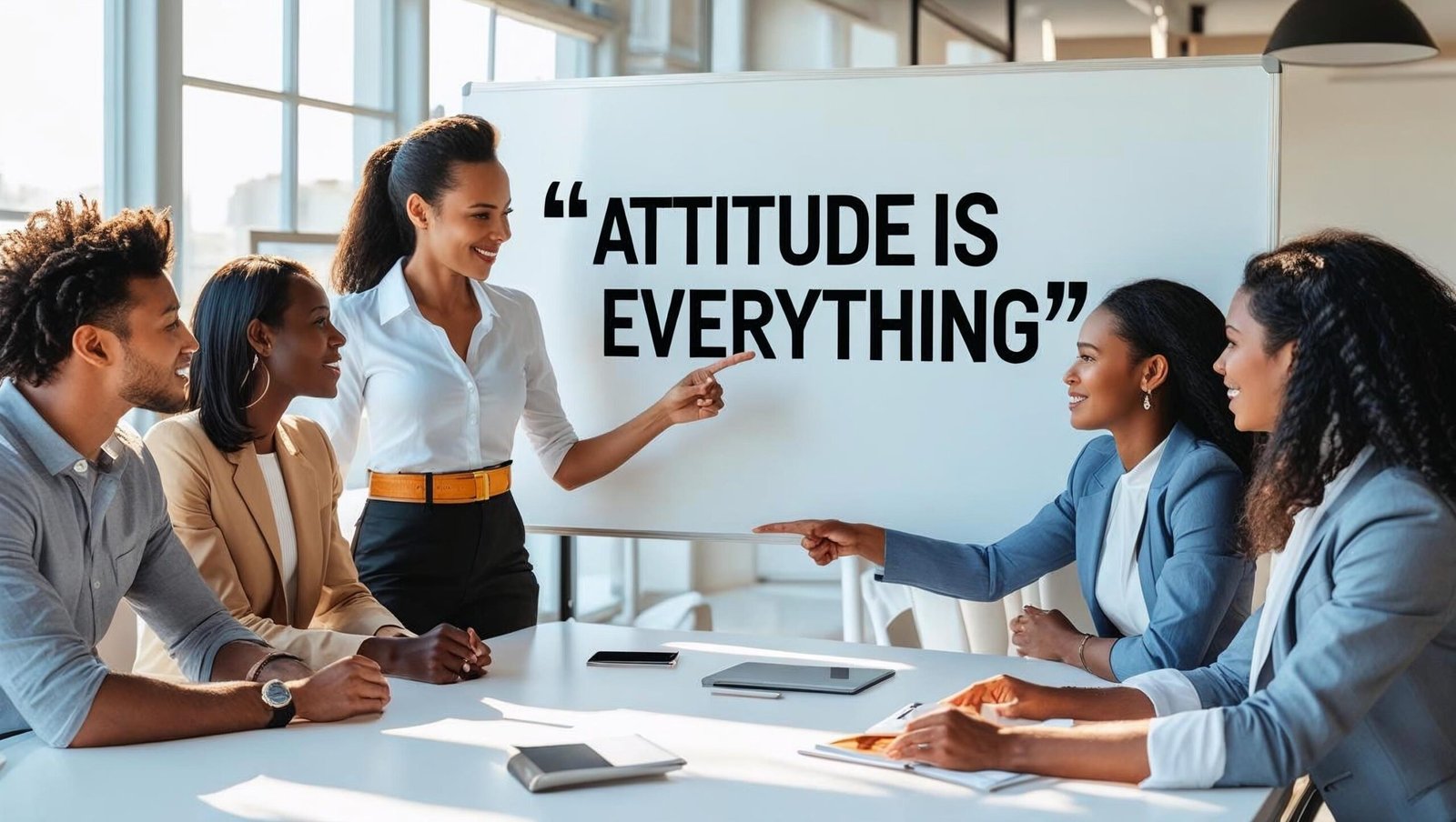 Team learning from Winning Attitude by Jeff Keller in the workplace