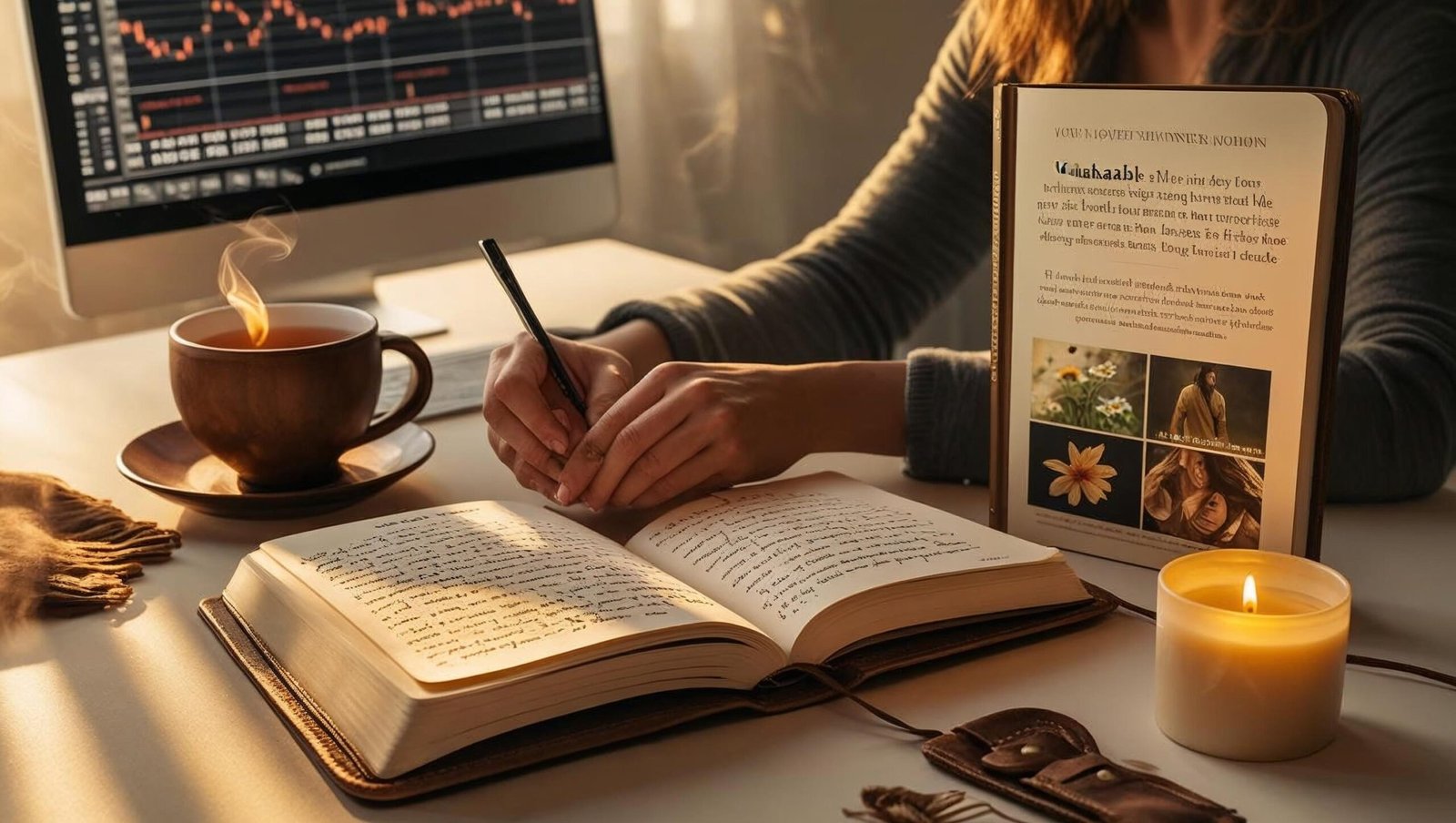 Unshakeable by Tony Robbins mindset journaling scene