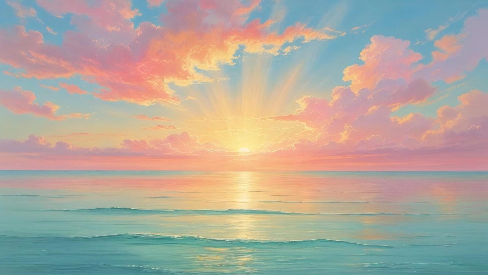 Sunrise over ocean symbolizing new beginnings and transformation in Breaking the Habit of Being Yourself.