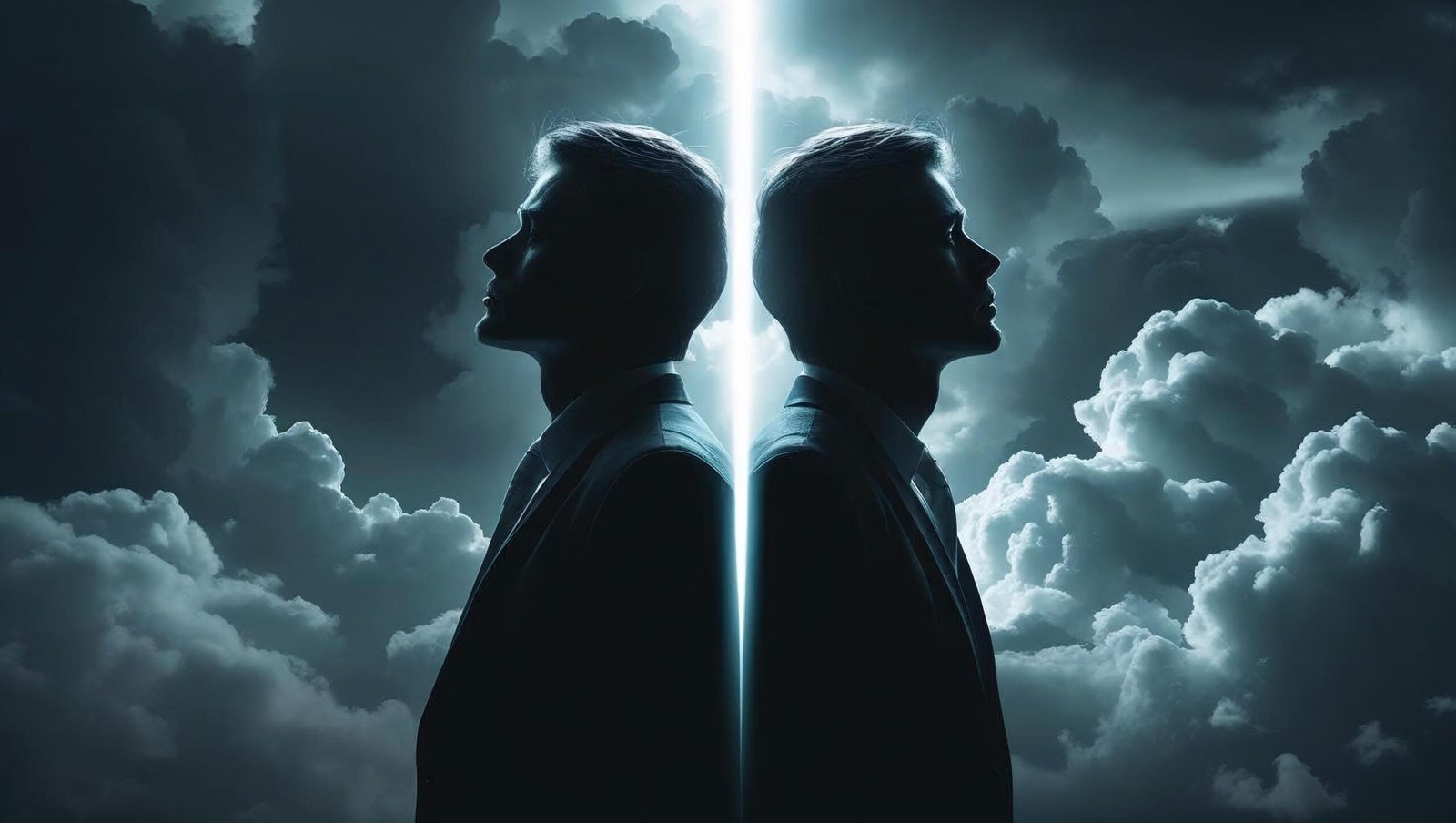 Visual metaphor of fear and faith from Magic of Faith by Joseph Murphy