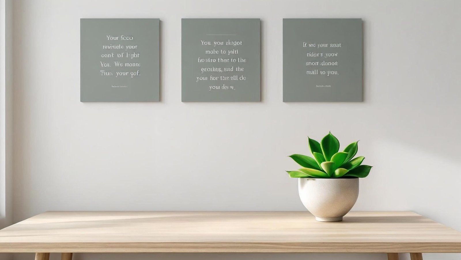 the monk who sold his ferrari minimalist workspace with quotes and calm ambiance