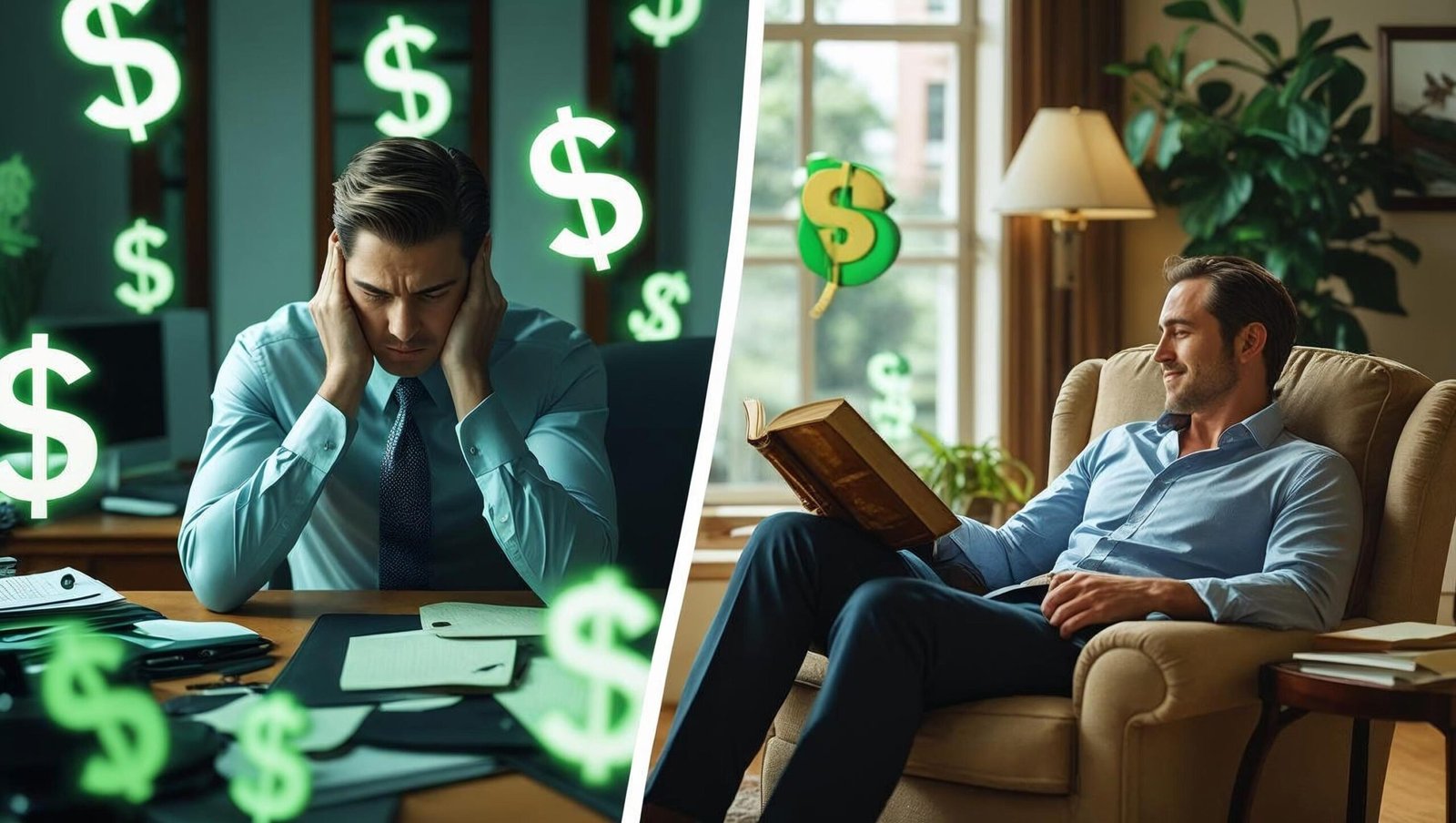 Financial stress vs freedom in Your Money or Your Life by Vicki Robin