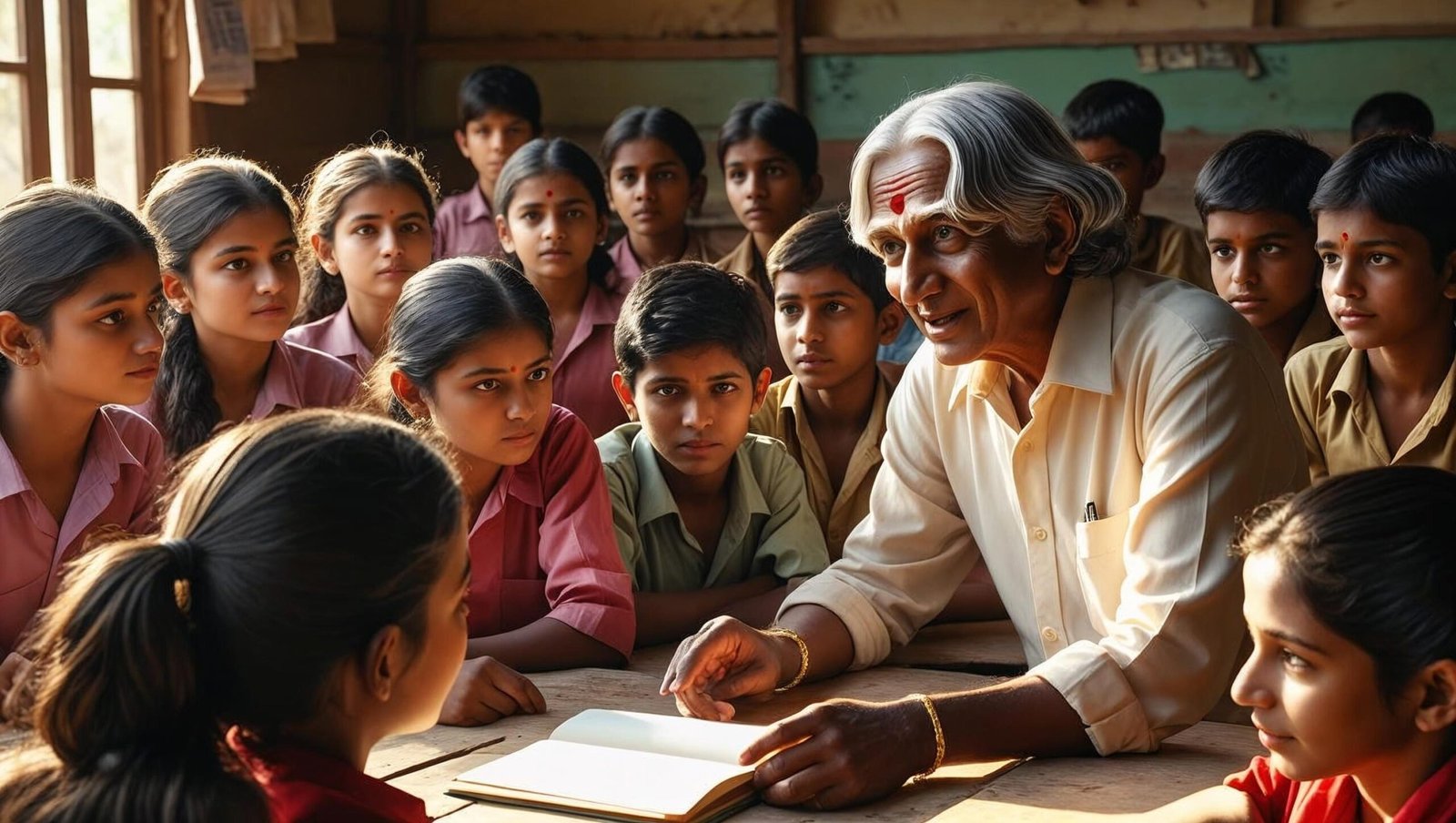 Kalam teaching students – My Journey by Abdul Kalam