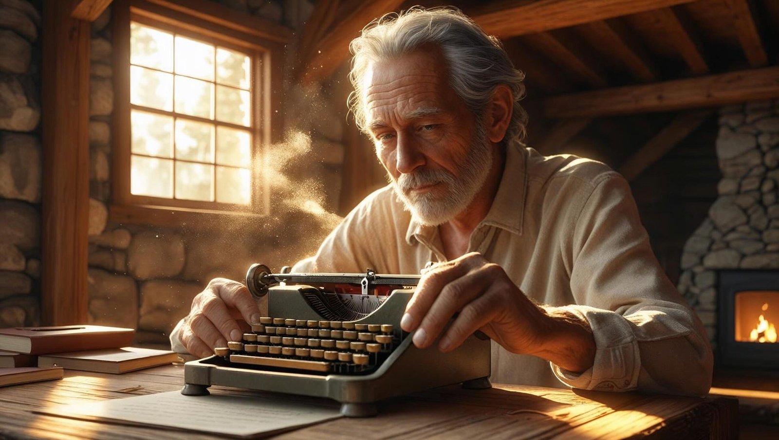 Author in solitude practicing Deep Work creativity