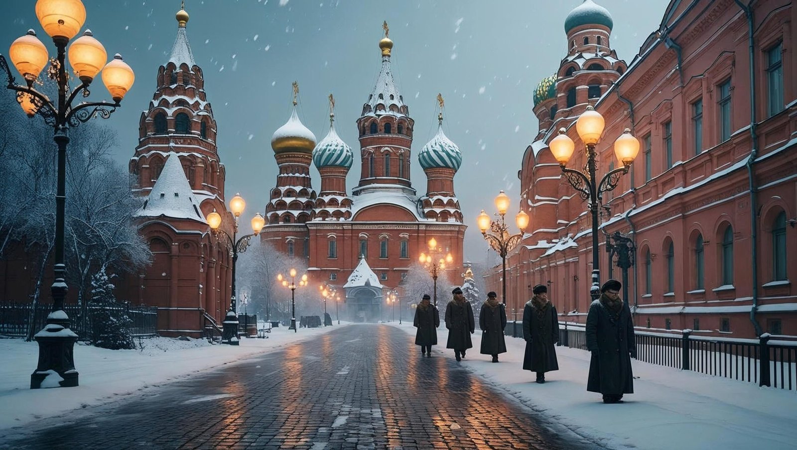 Snowy Moscow setting from A Gentleman in Moscow by Amor Towles