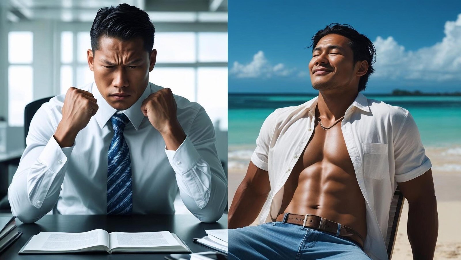 The 4-Hour Workweek by Timothy Ferriss work-life contrast image