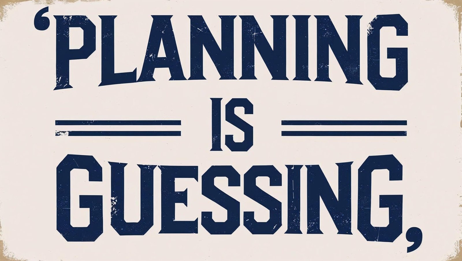 Rework book review quote planning is guessing