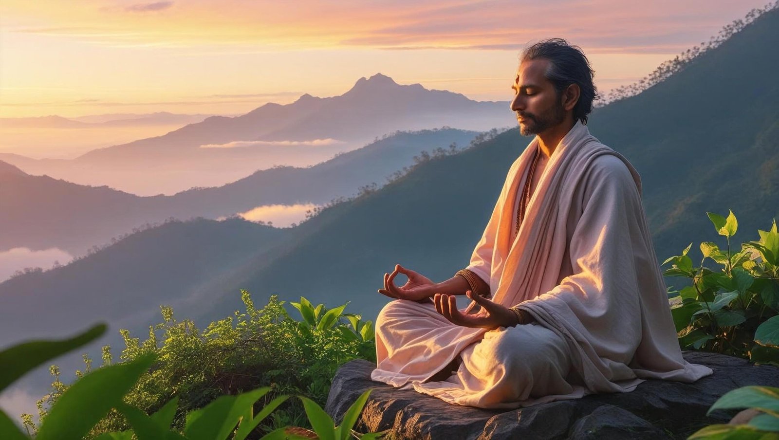 Sunrise meditation showing spiritual growth through The Practicing Mind.
