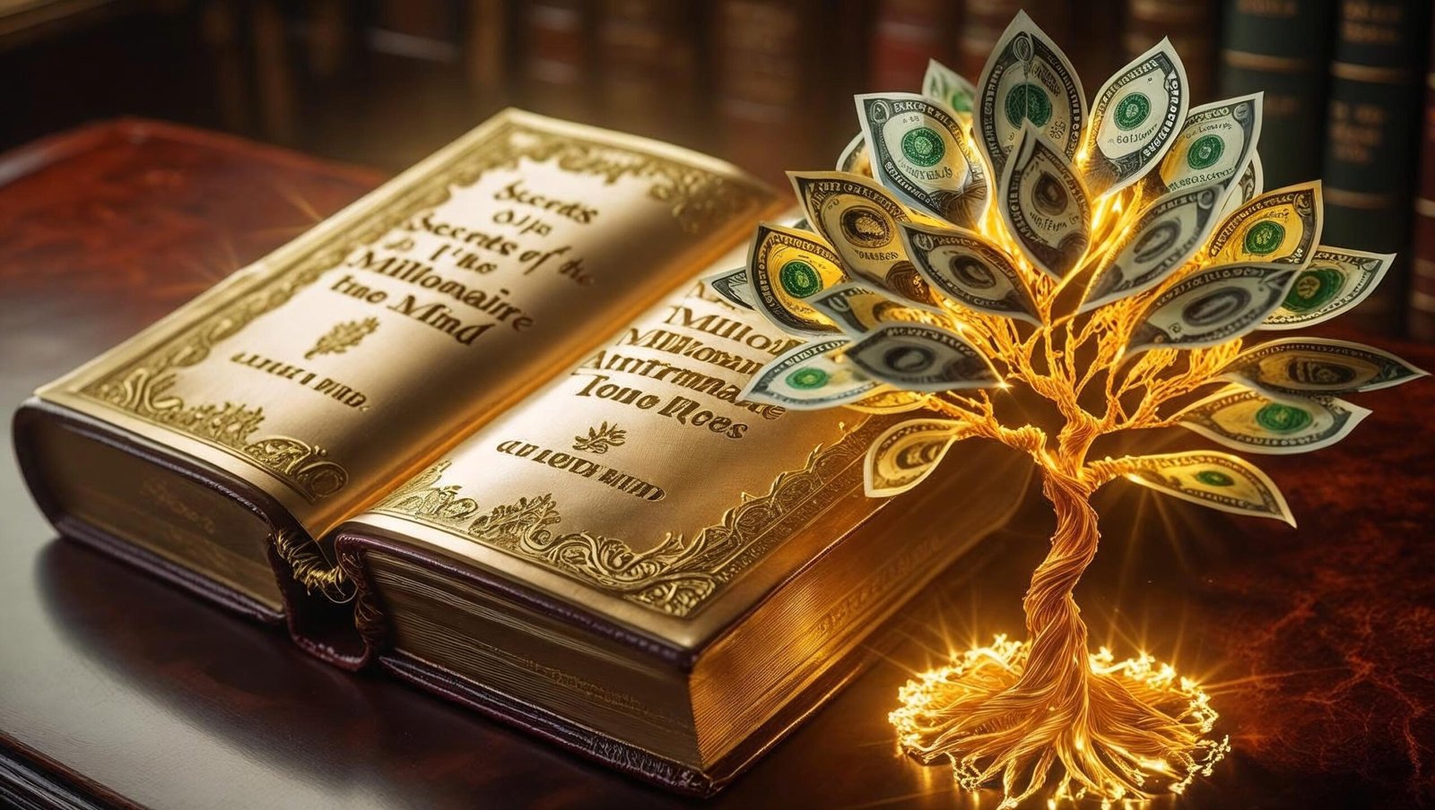 book insight illustration from Secrets of the Millionaire Mind