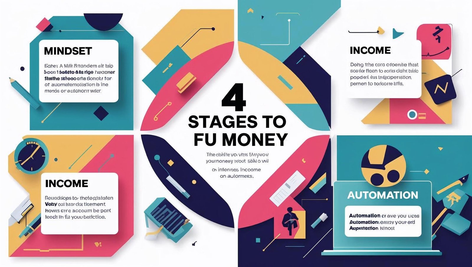 FU Money by Dan Lok infographic showing financial freedom stages