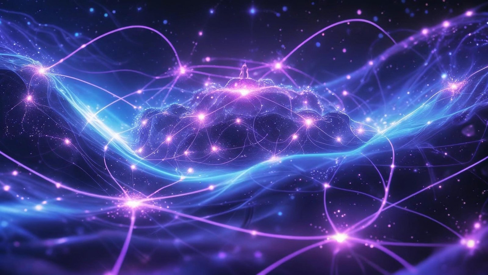 Abstract cosmic energy symbolizing universal awareness in The Greatest Secret