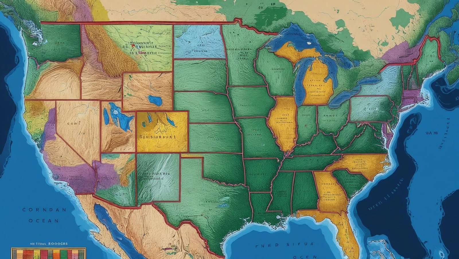United States geography providing strategic advantage in The Revenge of Geography