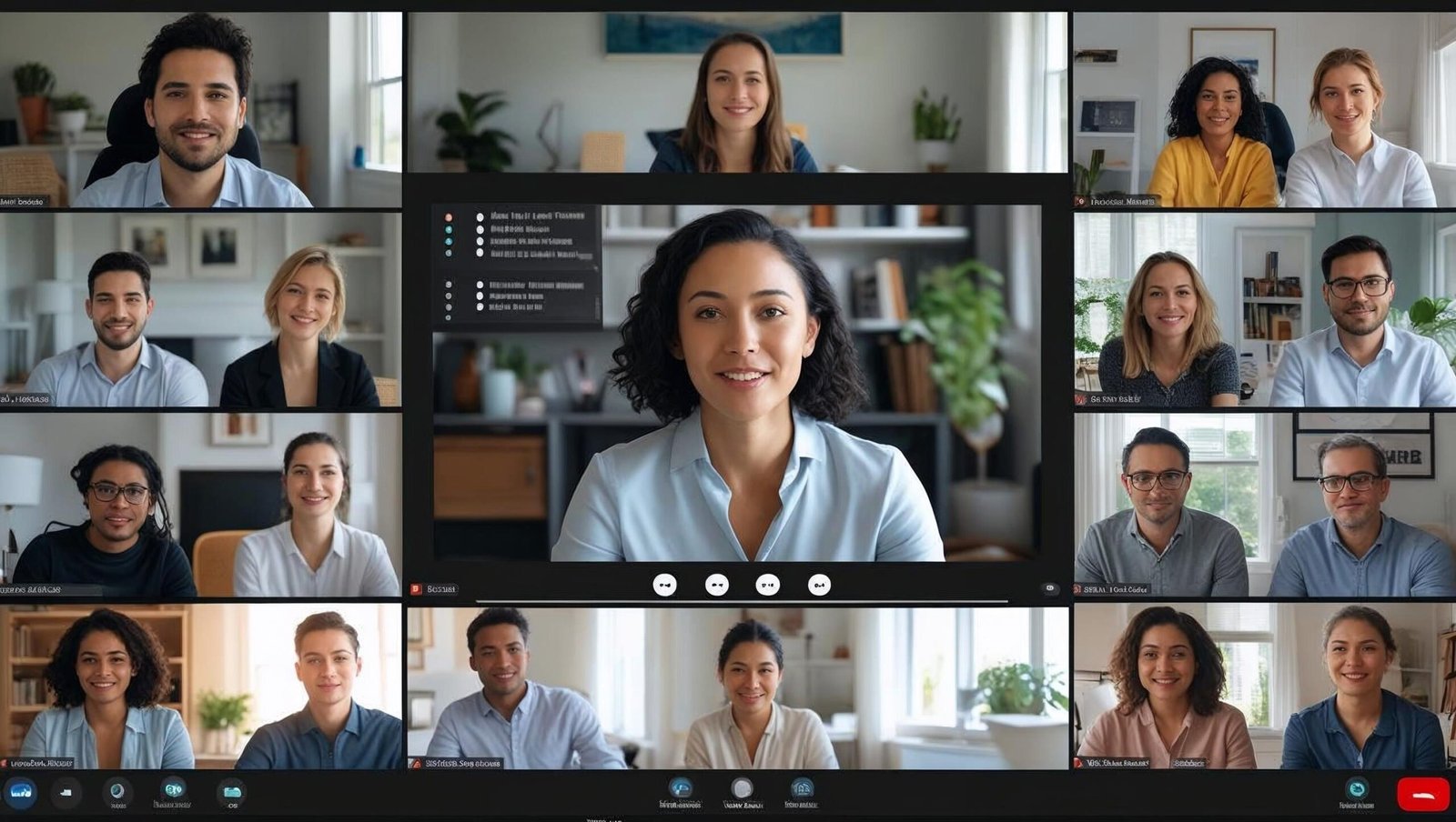 Delivering structured communication in a virtual meeting
