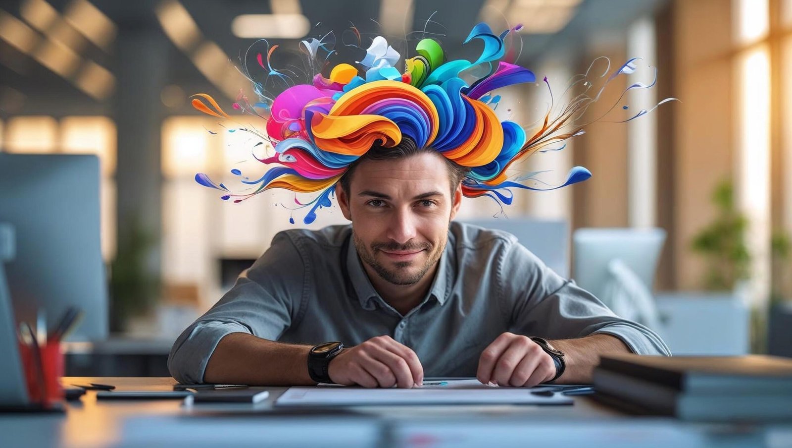 Creative flow state showing Hyperfocus by Chris Bailey in action