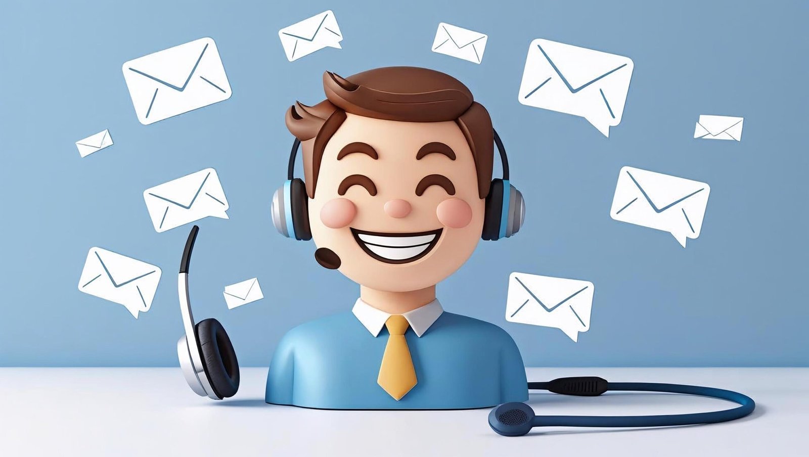 Help and support icons showing multiple contact methods