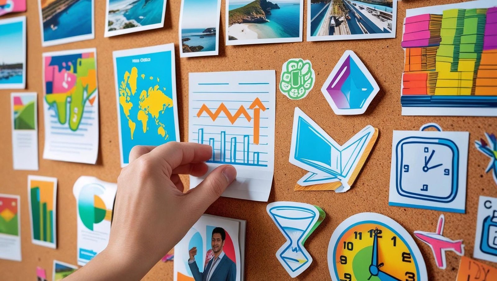 The 4-Hour Workweek by Timothy Ferriss vision board planning image