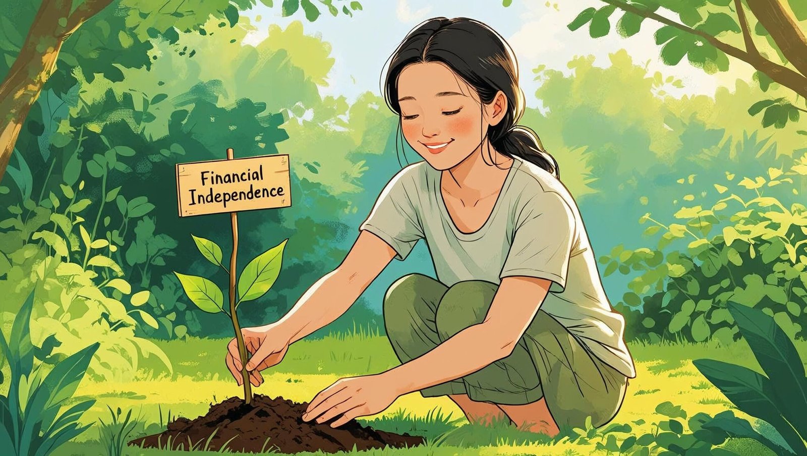 Financial independence metaphor from Your Money or Your Life by Vicki Robin