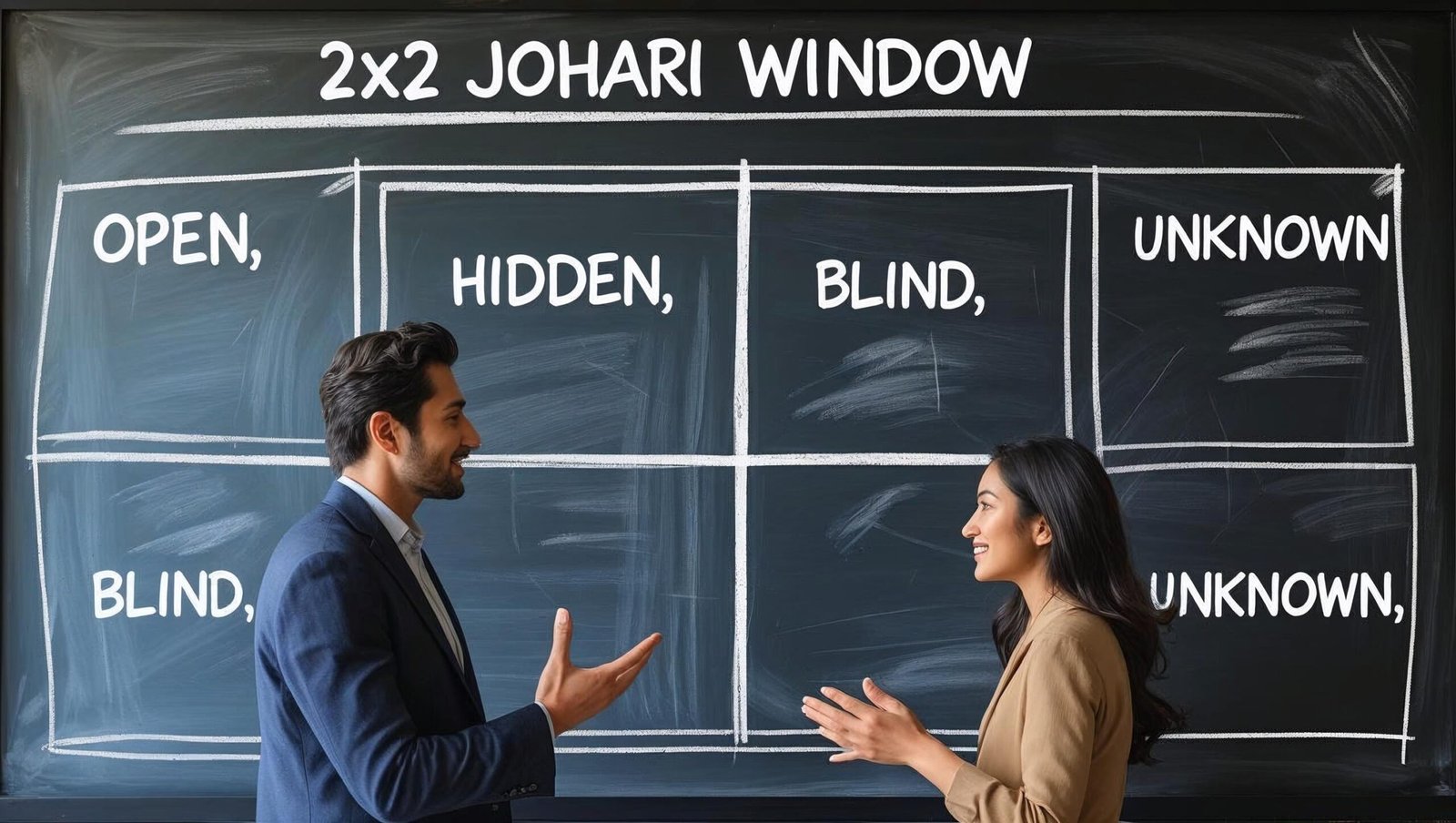 Johari Window for self-awareness in The Communication Book
