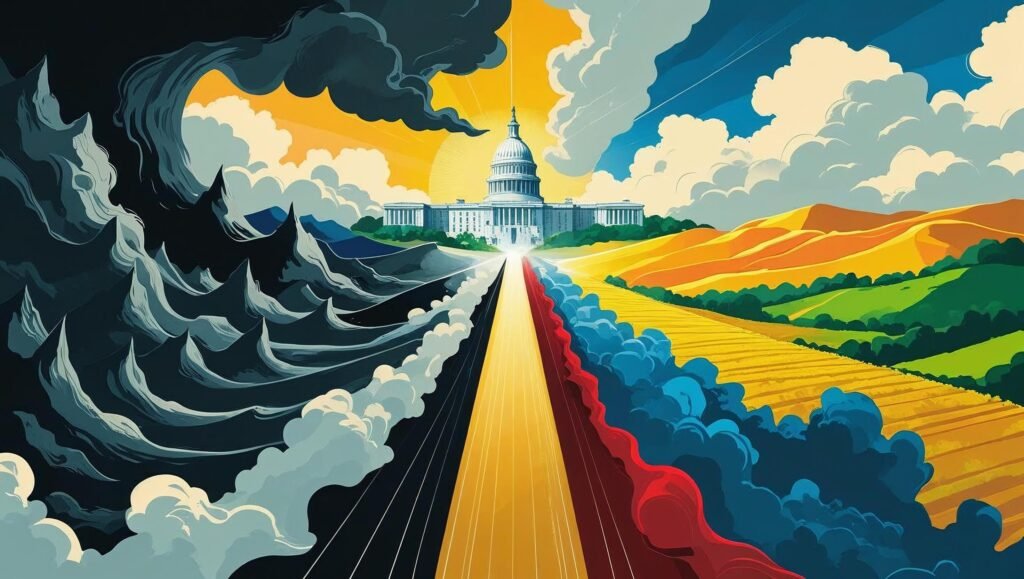 How Trump Retook the White House featured image showing abstract political transformation