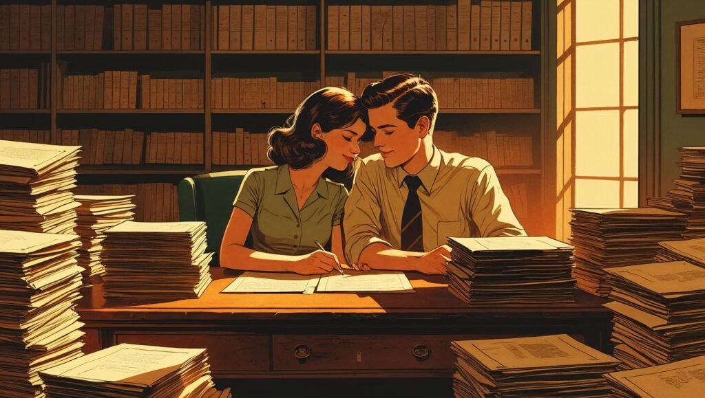 An Unfinished Love Story by Doris Kearns Goodwin featured illustration