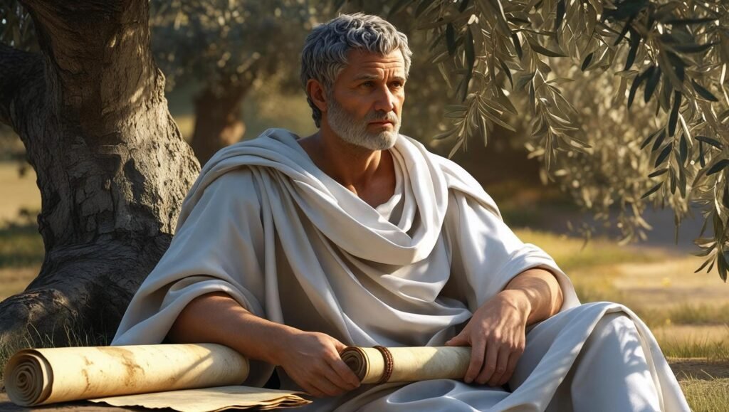 The Practicing Stoic by Ward Farnsworth featured image of philosopher in nature