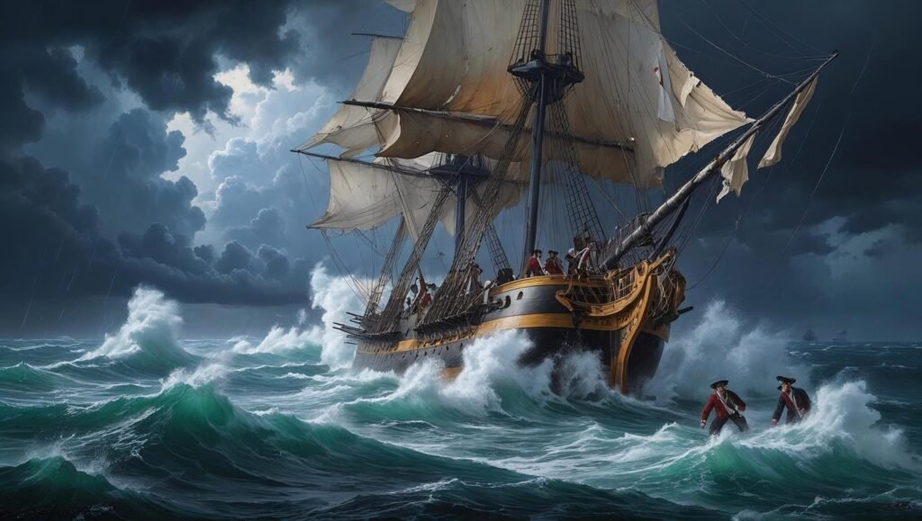The Wager by David Grann shipwreck during storm