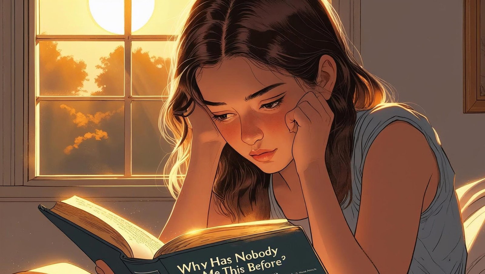 Young reader immersed in Why Has Nobody Told Me This Before by Dr. Julie Smith