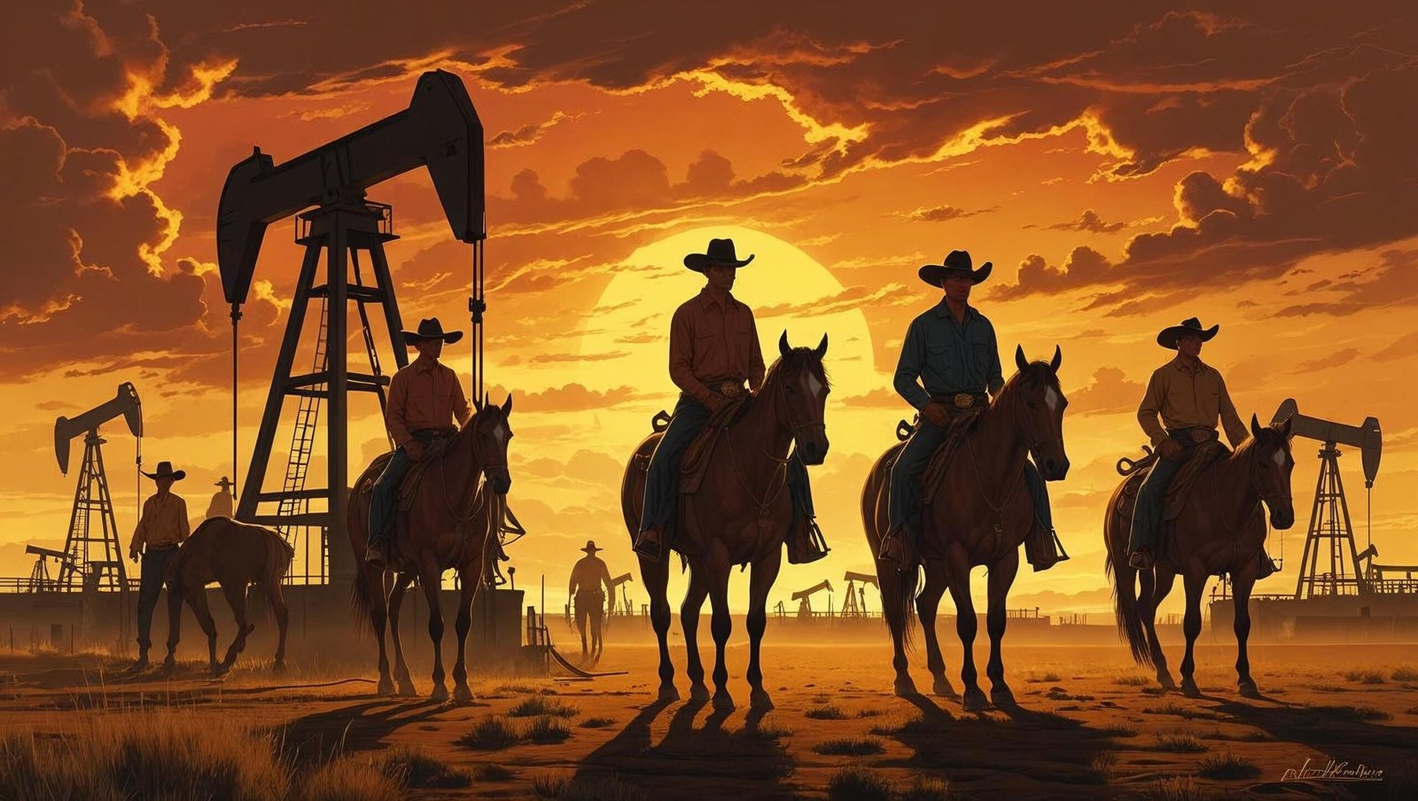 Killers of the Flower Moon oil boom era visual