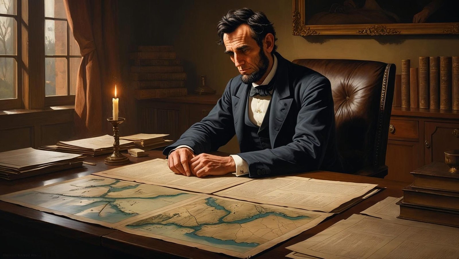The Demon of Unrest by Erik Larson portrayal of Abraham Lincoln in solitude