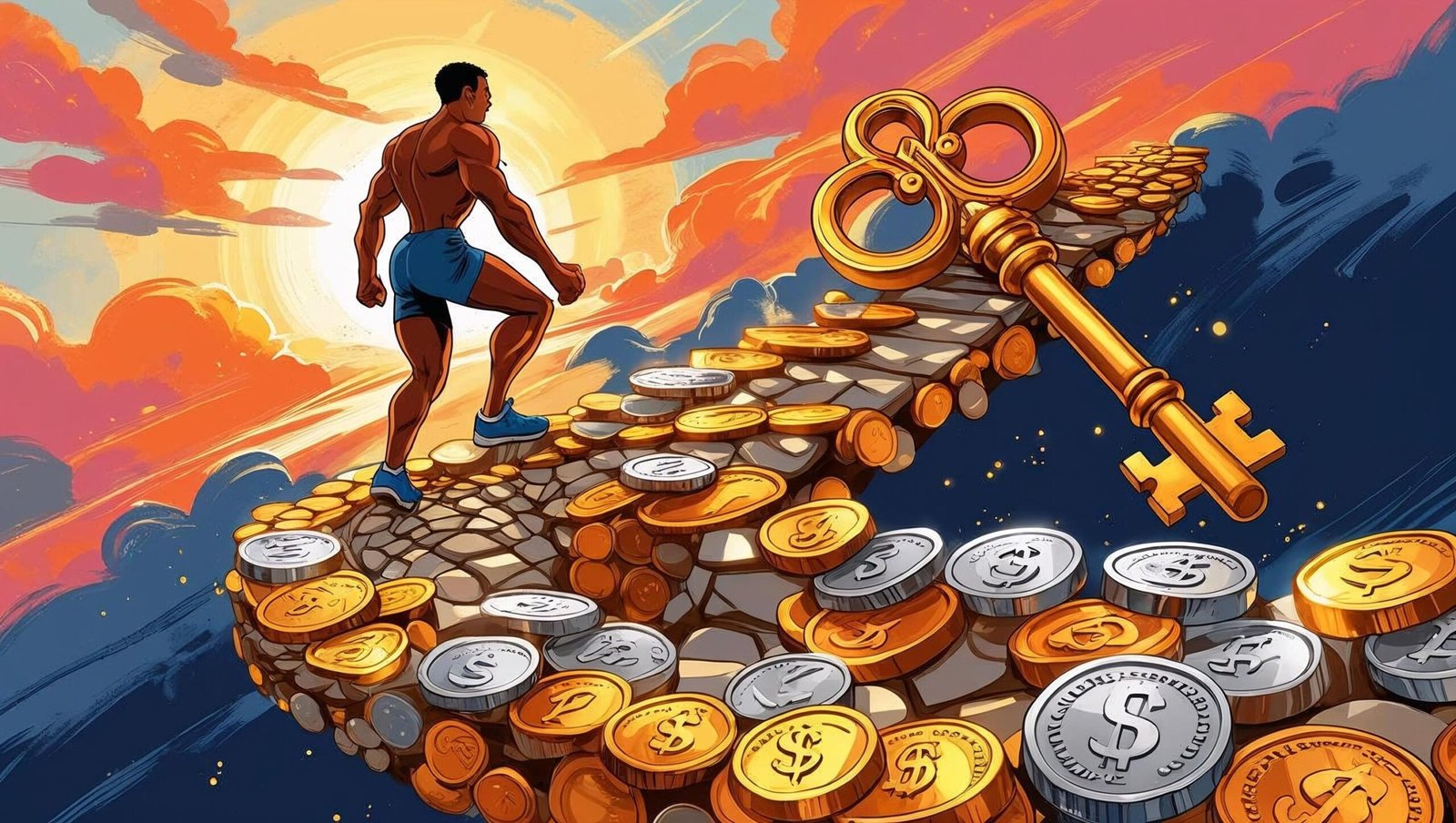 Visual metaphor for Money Master the Game by Tony Robbins