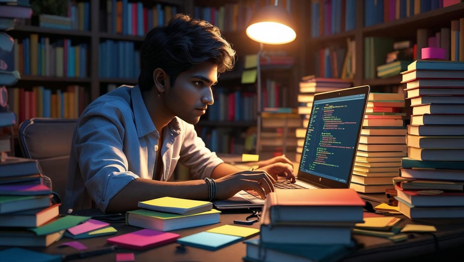 Young reader influenced by Get Epic Shit Done by Ankur Warikoo putting ideas into action
