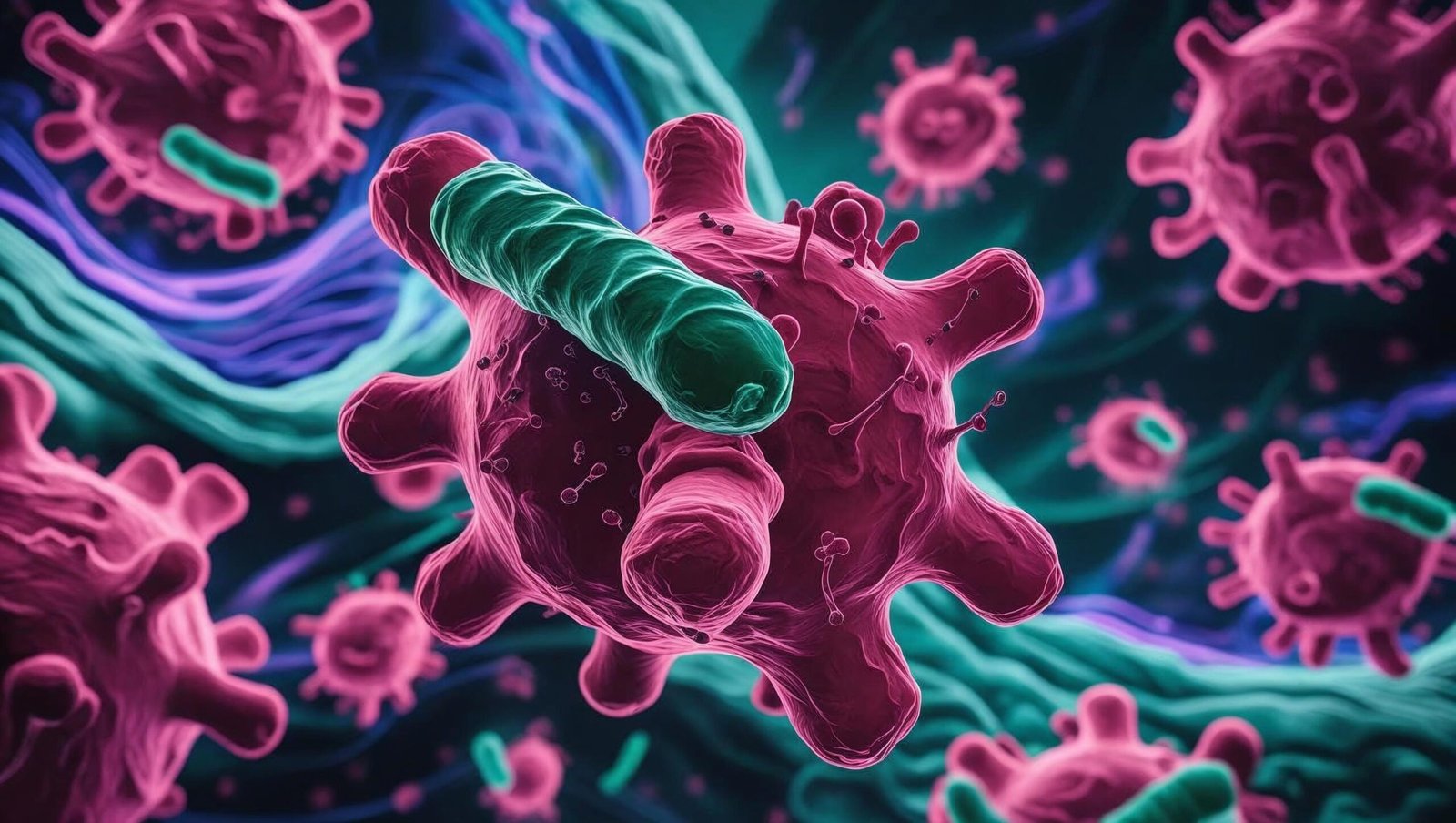 Bacterial depiction from Everything Is Tuberculosis by John Green