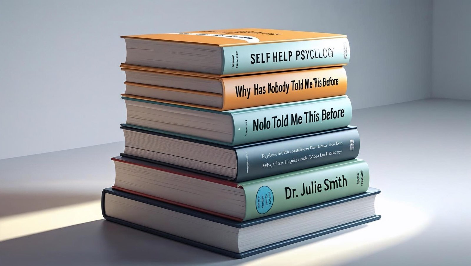 Book stack with Why Has Nobody Told Me This Before by Dr. Julie Smith on top