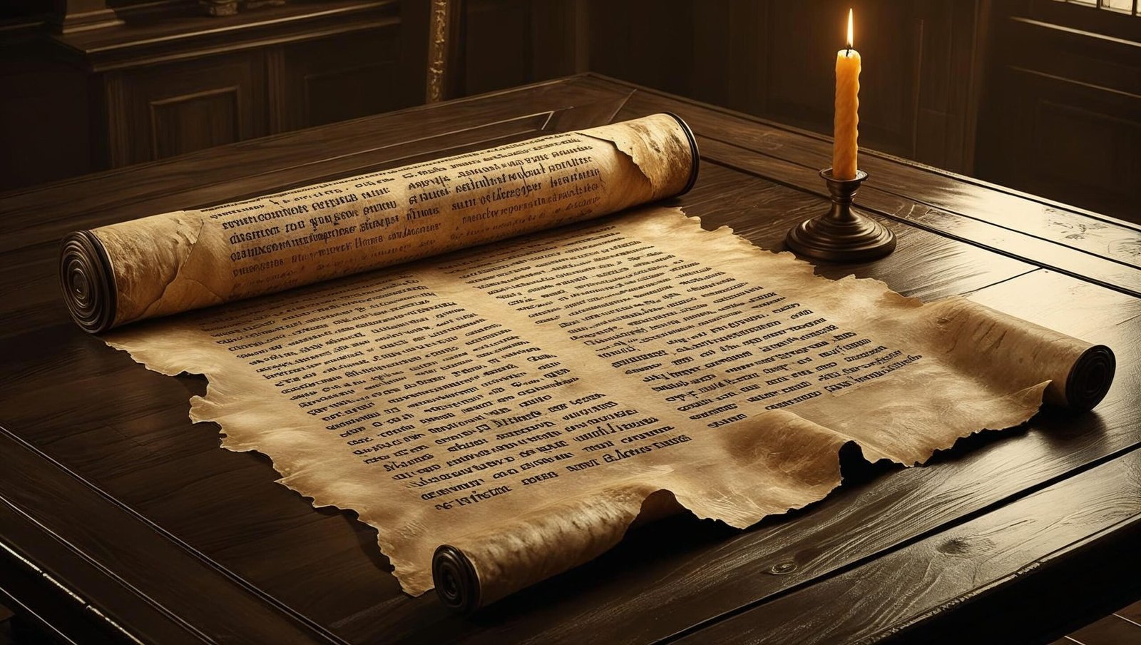 Ancient scroll as seen in Letters from a Stoic by Seneca