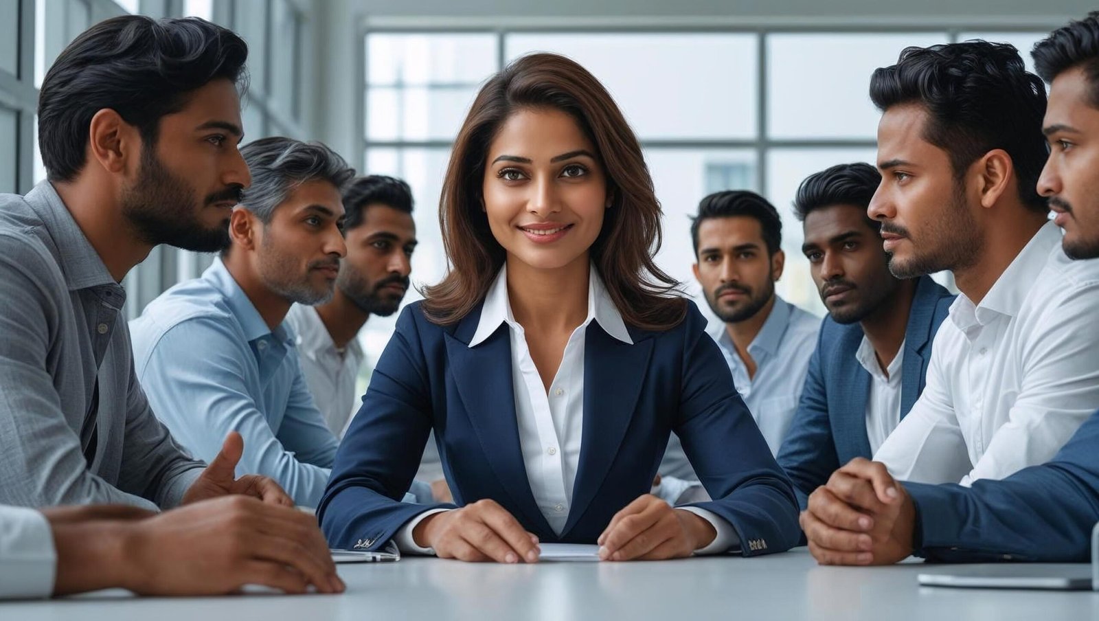 The Habit of Winning by Prakash Iyer image of woman leader in office