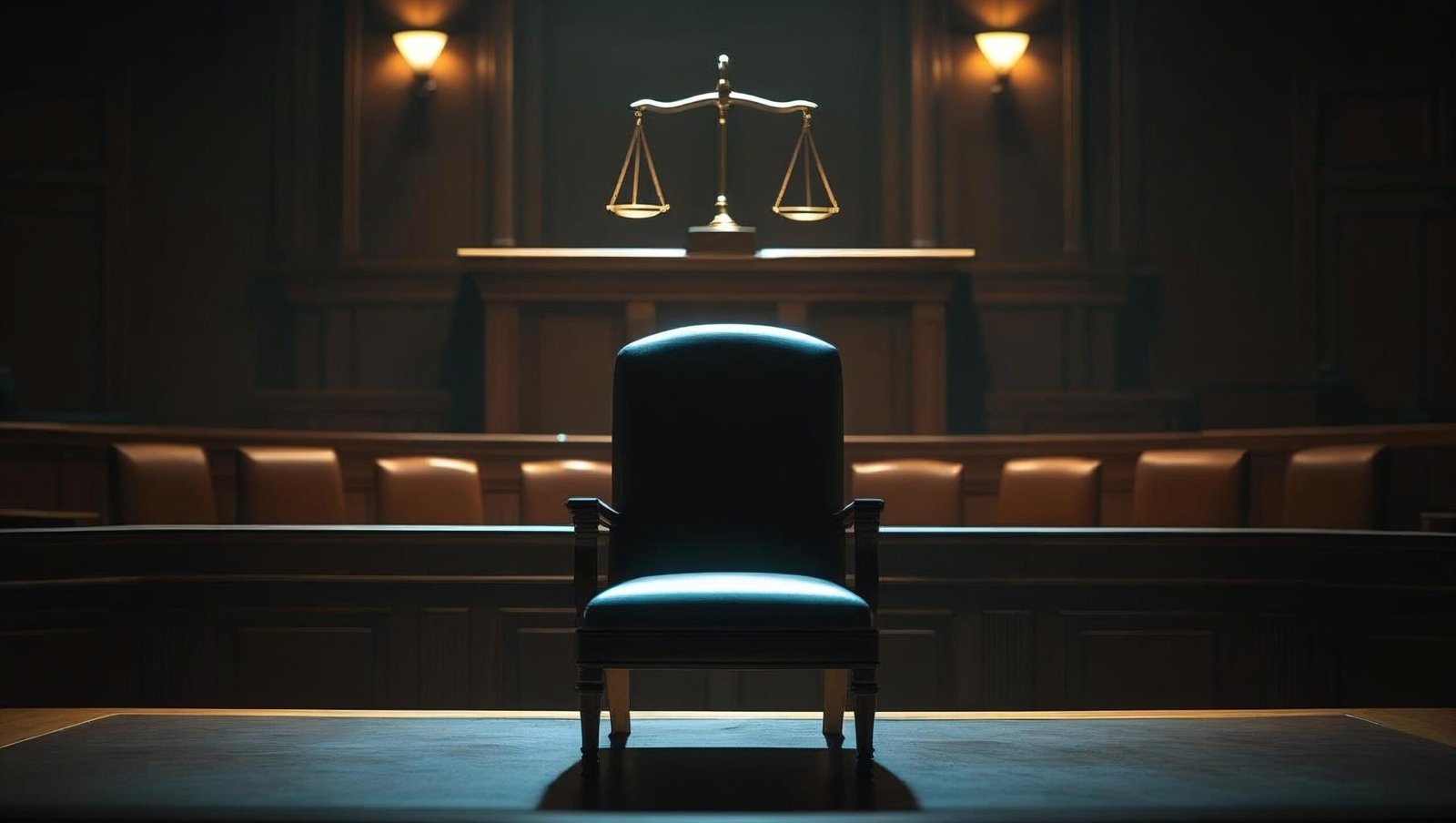 The Idaho Four courtroom justice concept